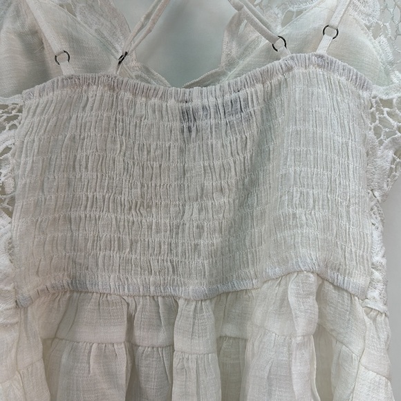 Milk&Honey White Lace Summer Cami Top Looks like Free People Adella Top Size XS - Picture 5 of 9